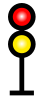 red over yellow signal