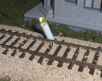 IR LED beside the rails