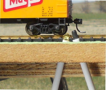 IR sensors beside the rails