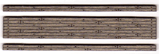 stained wood road crossing N scale