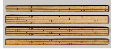 O scale 3-rail wood road crossing