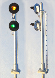 N scale dual searchlight signal