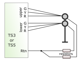 driving a 2-head signal