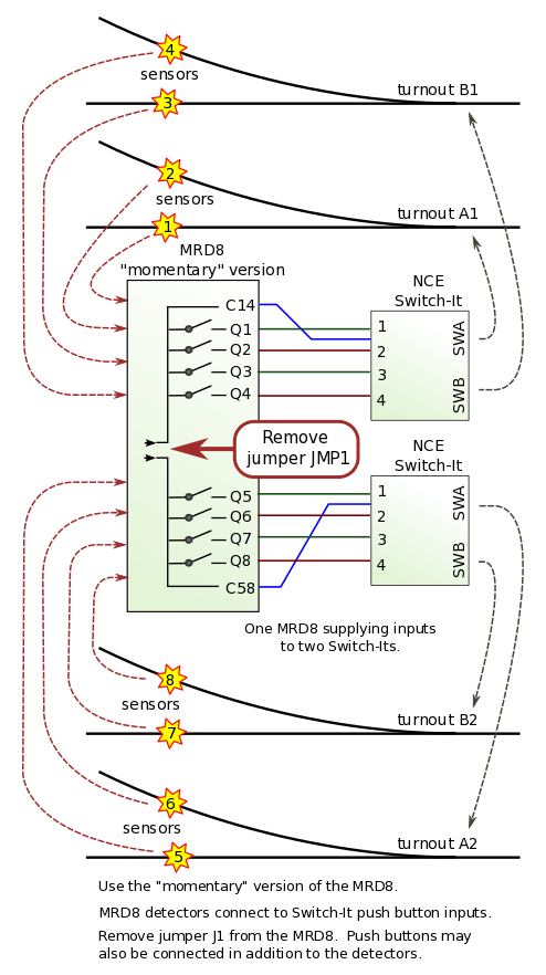 MRD8 to Switch It wiring