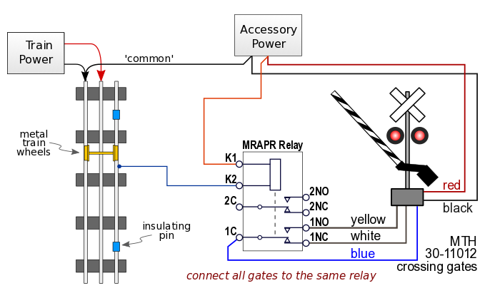 MTH 30-11012 crossing signal wiring