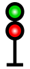 green over red signal