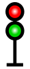red over green signal