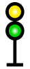 yellow over green signal